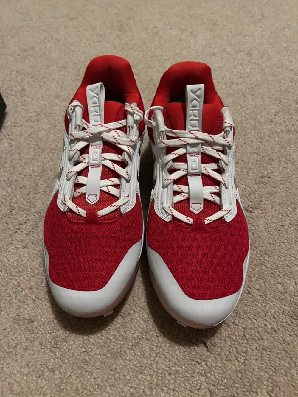 NWT  UA Yard MT men’s metal red white baseball cleats sz 10.5